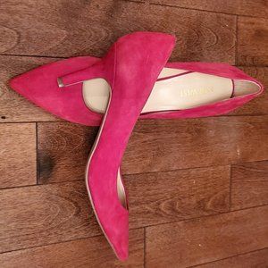 Nine West Red Suede 8.5 Pumps